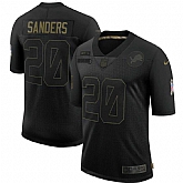 Nike Lions 20 Barry Sanders Black 2020 Salute To Service Limited Jersey Dyin,baseball caps,new era cap wholesale,wholesale hats